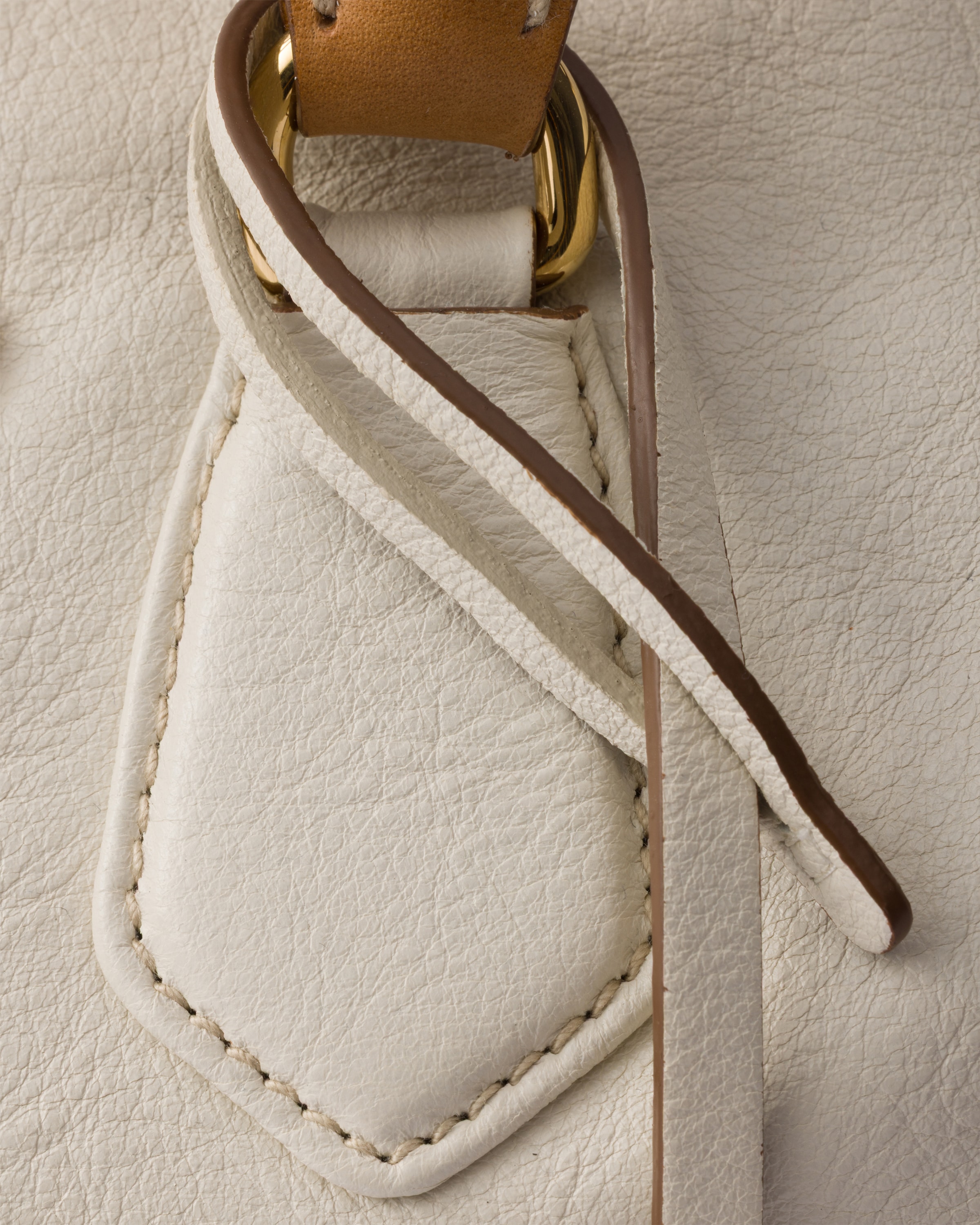White Small leather top-handle bag | PRADA - United States