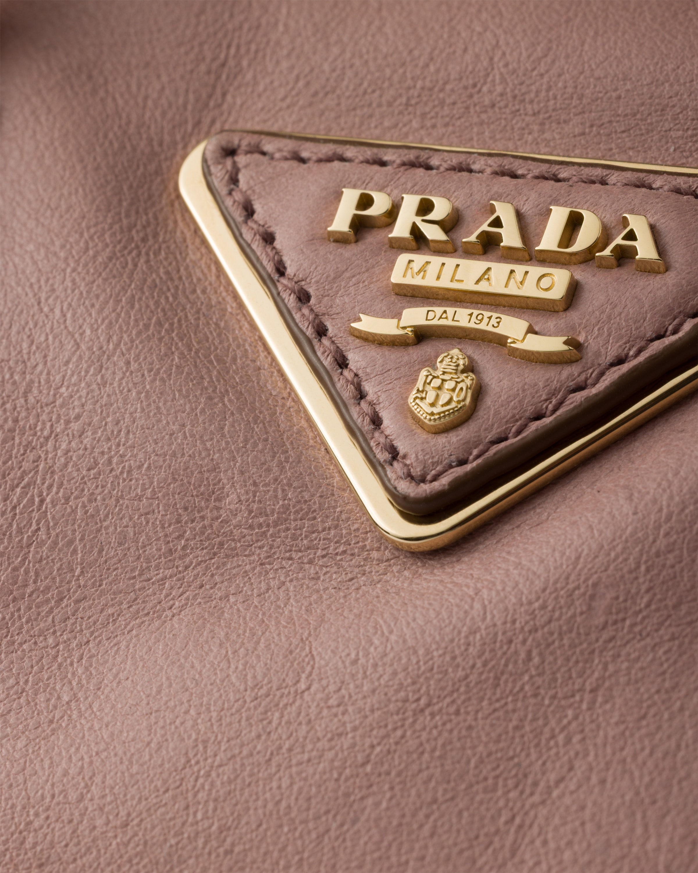 Rosy Blush Small leather top-handle bag | PRADA - United States