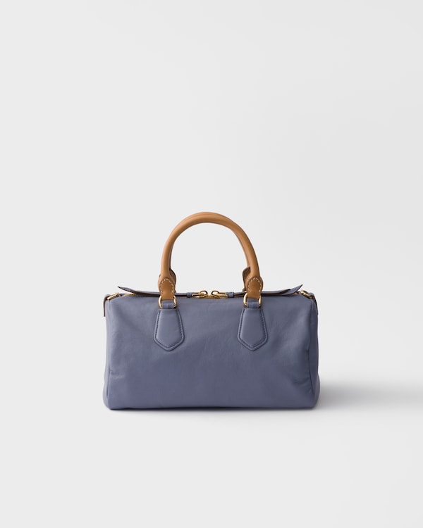 Small leather top-handle bag - Aviation Blue Small leather top-handle bag - Aviation Blue