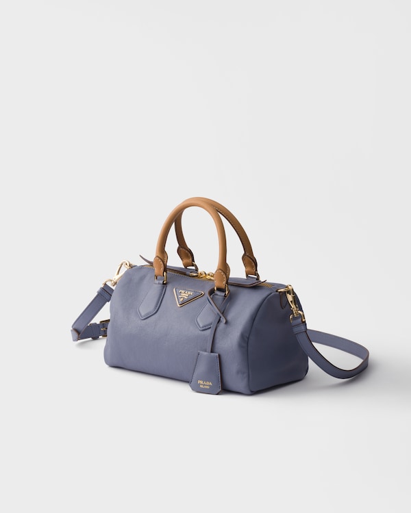 Small leather top-handle bag - Aviation Blue Small leather top-handle bag - Aviation Blue
