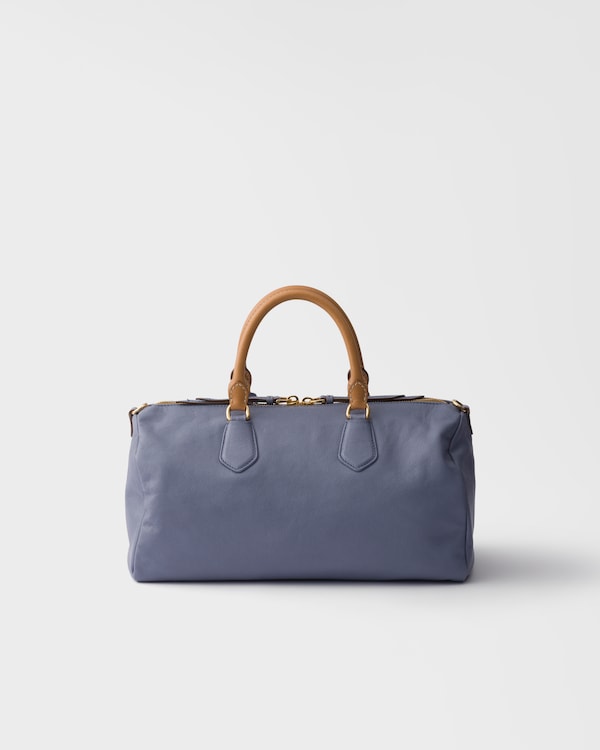 Large leather top-handle bag - Aviation Blue Large leather top-handle bag - Aviation Blue