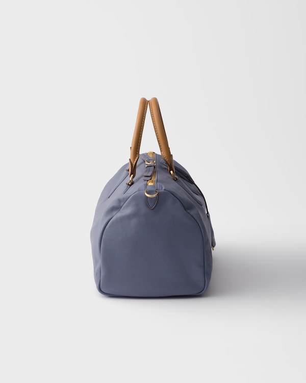 Large leather top-handle bag - Aviation Blue Large leather top-handle bag - Aviation Blue