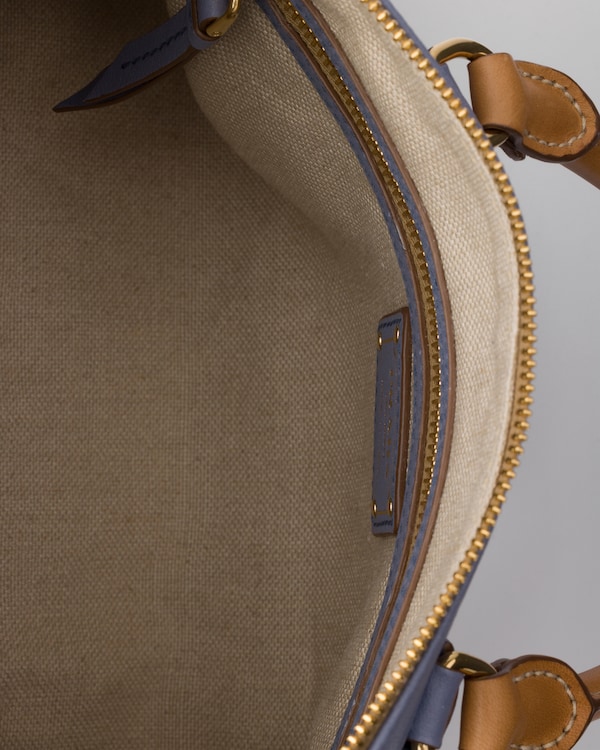 Large leather top-handle bag - Aviation Blue Large leather top-handle bag - Aviation Blue