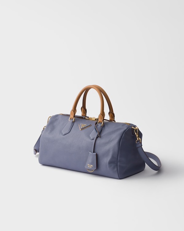 Large leather top-handle bag - Aviation Blue Large leather top-handle bag - Aviation Blue