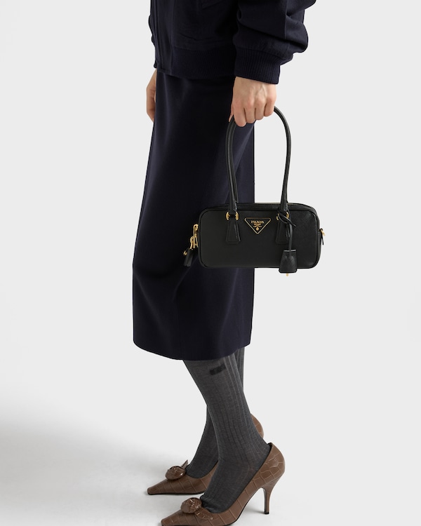 Bauletto mini in Saffiano - Nero Bauletto mini in Saffiano - Nero
