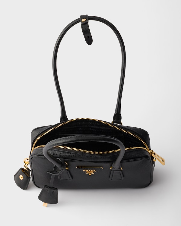 Saffiano leather top-handle mini-bag - Negro Saffiano leather top-handle mini-bag - Negro
