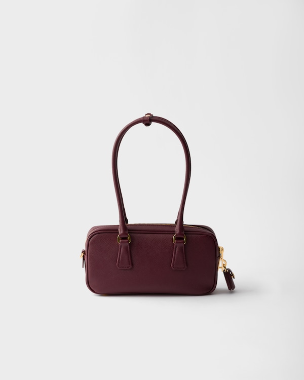 Bauletto mini in Saffiano - Bordeaux Bauletto mini in Saffiano - Bordeaux