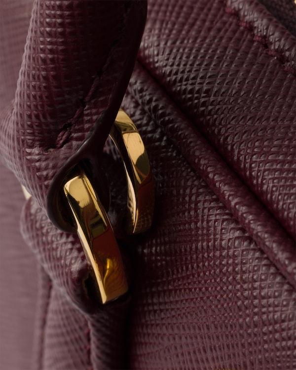 Bauletto mini in Saffiano - Bordeaux Bauletto mini in Saffiano - Bordeaux