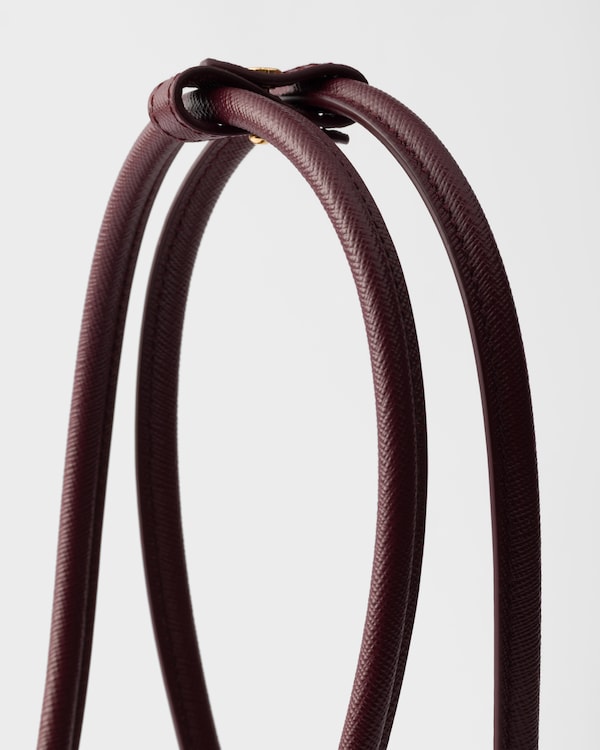 Bauletto mini in Saffiano - Bordeaux Bauletto mini in Saffiano - Bordeaux