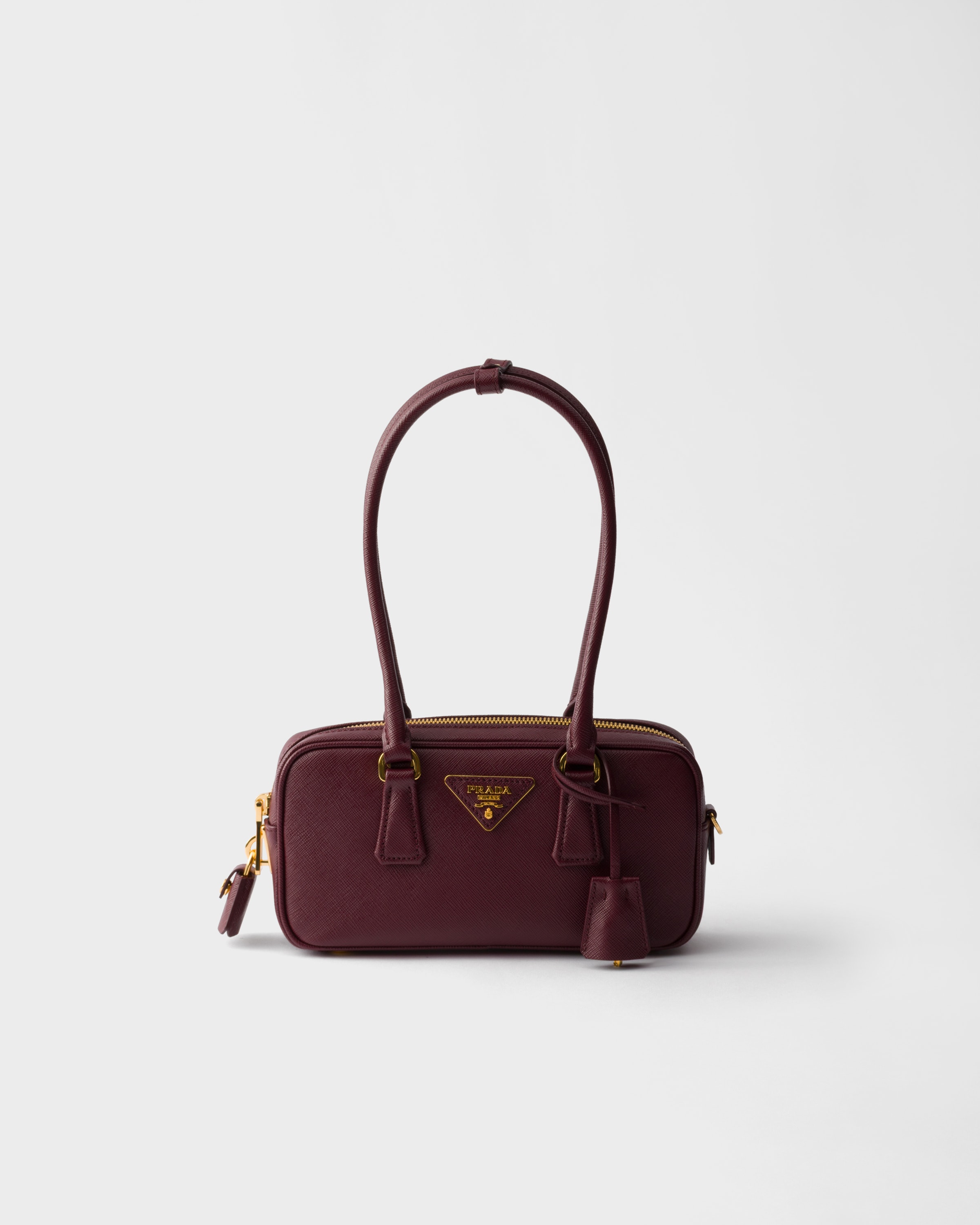 Saffiano leather top-handle mini-bag