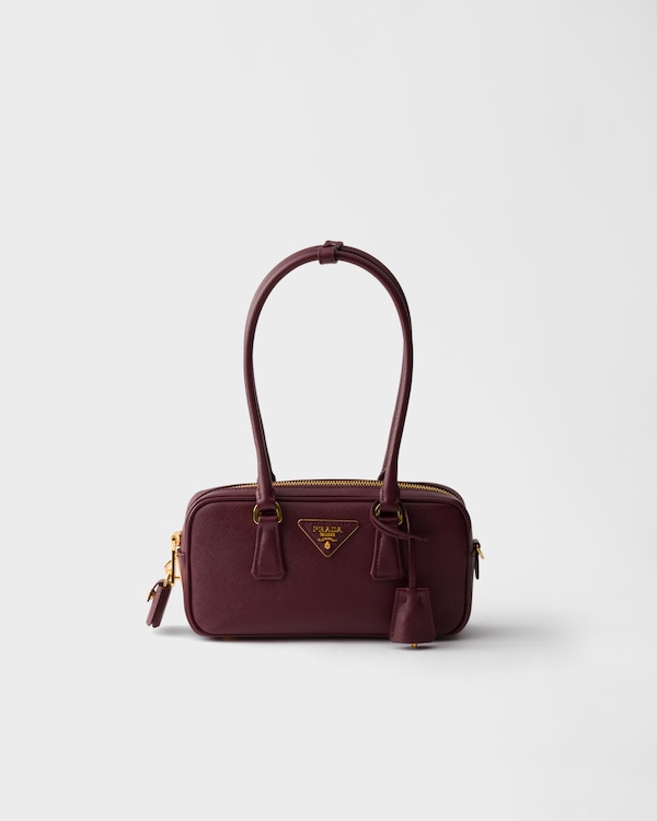 Bauletto mini in Saffiano - Bordeaux Bauletto mini in Saffiano - Bordeaux