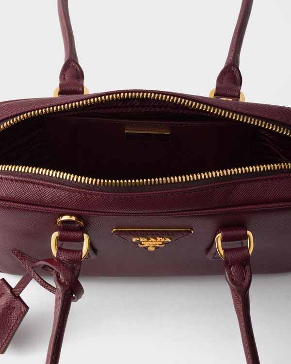 Bauletto mini in Saffiano - Bordeaux Bauletto mini in Saffiano - Bordeaux