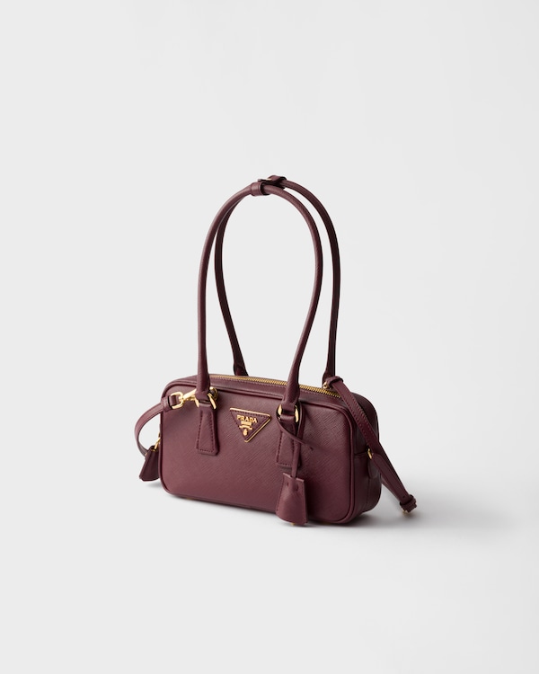 Bauletto mini in Saffiano - Bordeaux Bauletto mini in Saffiano - Bordeaux
