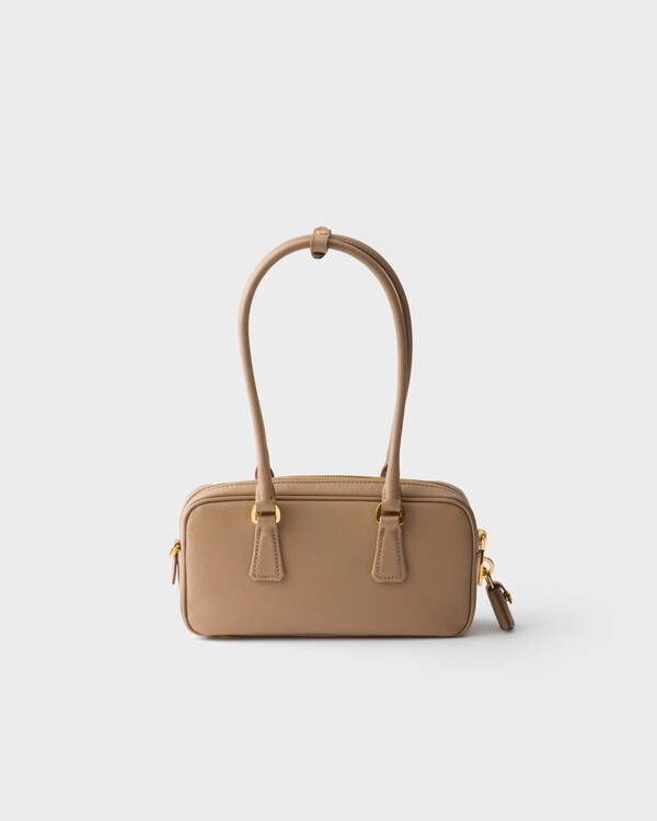 Saffiano leather top-handle mini-bag - Cameo Saffiano leather top-handle mini-bag - Cameo