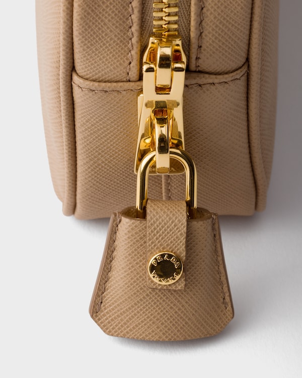 Saffiano leather top-handle mini-bag - Cameo Saffiano leather top-handle mini-bag - Cameo