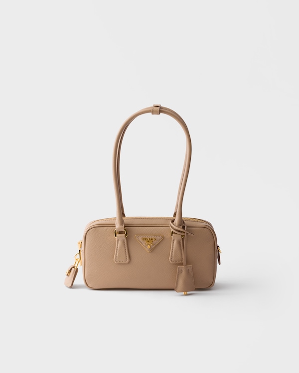 Saffiano leather top-handle mini-bag - Cameo Saffiano leather top-handle mini-bag - Cameo