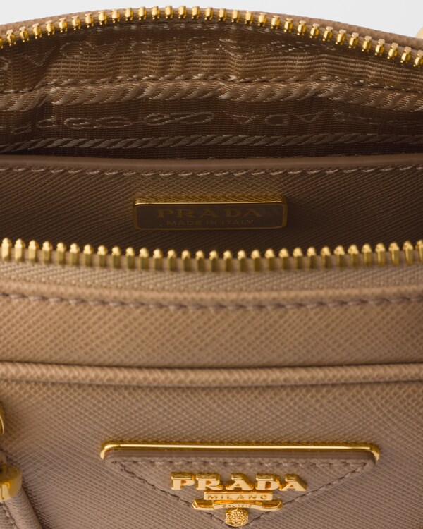 Saffiano leather top-handle mini-bag - Cameo Saffiano leather top-handle mini-bag - Cameo