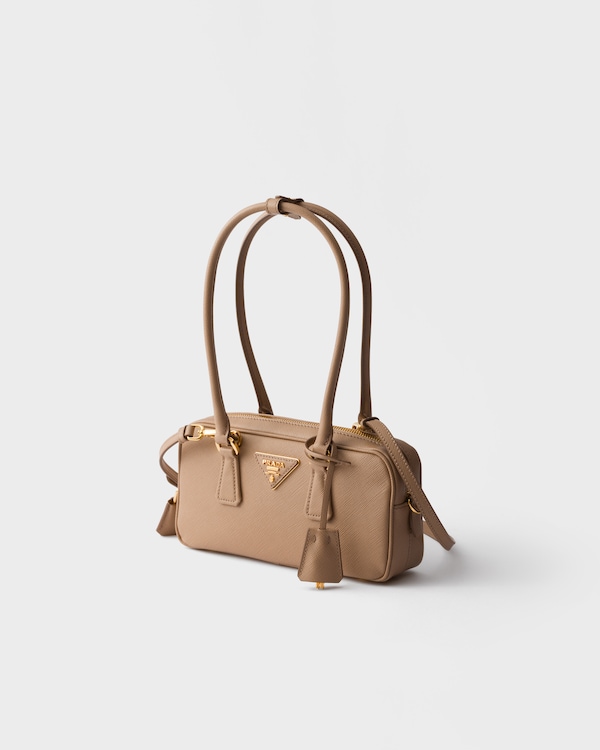 Saffiano leather top-handle mini-bag - Cameo Saffiano leather top-handle mini-bag - Cameo