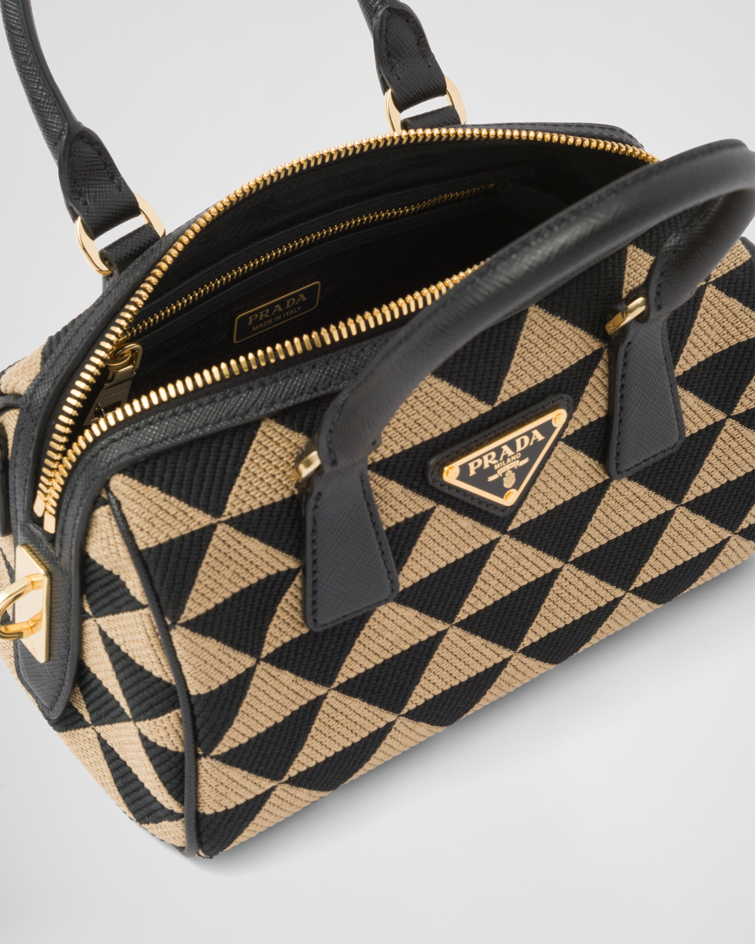 Prada embroidered bag sales