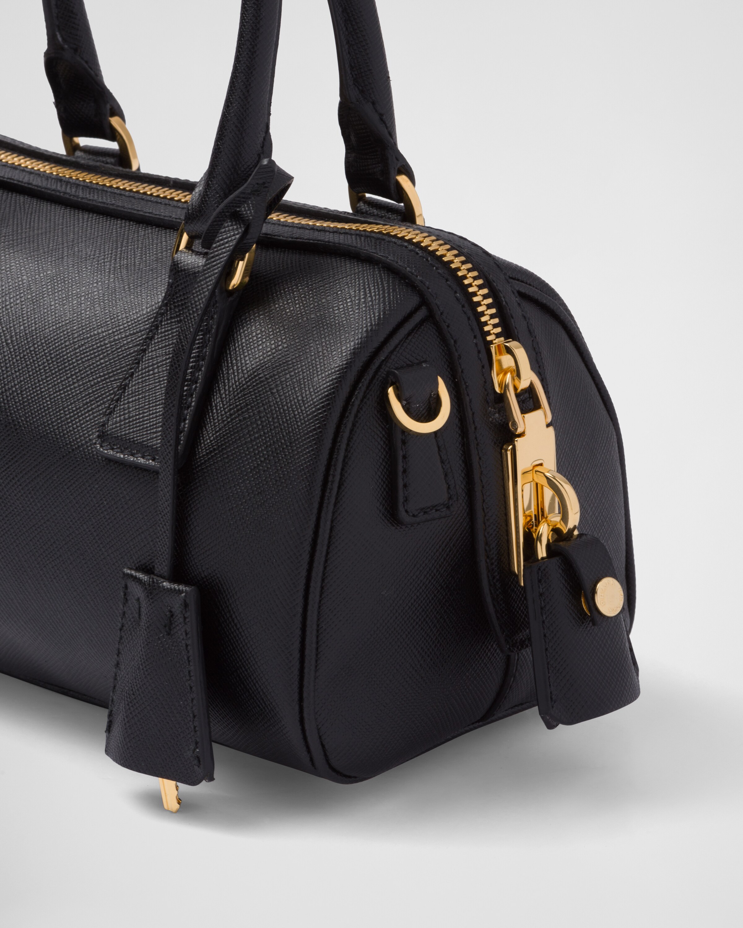 Prada black leather bag new arrivals