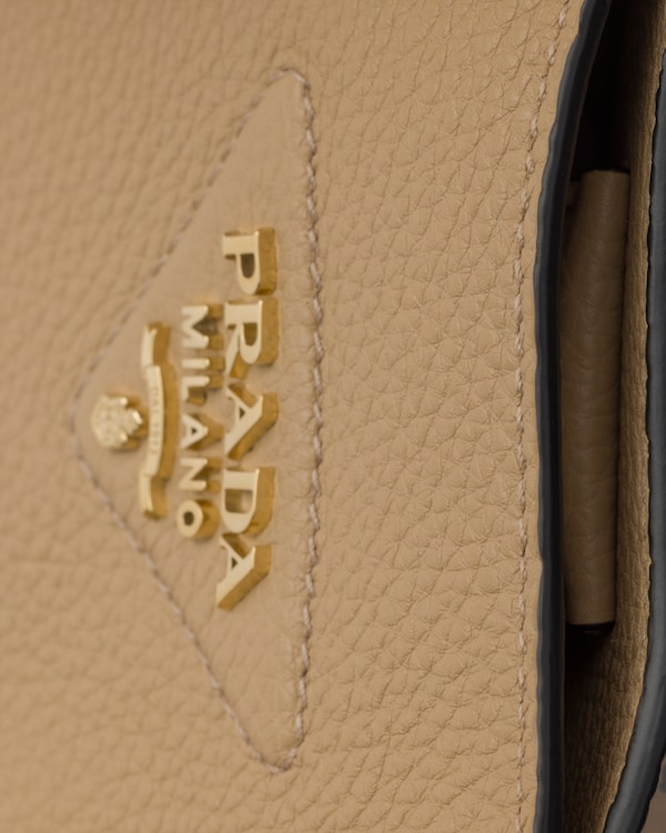 Medium leather bag - Beige Sable Medium leather bag - Beige Sable