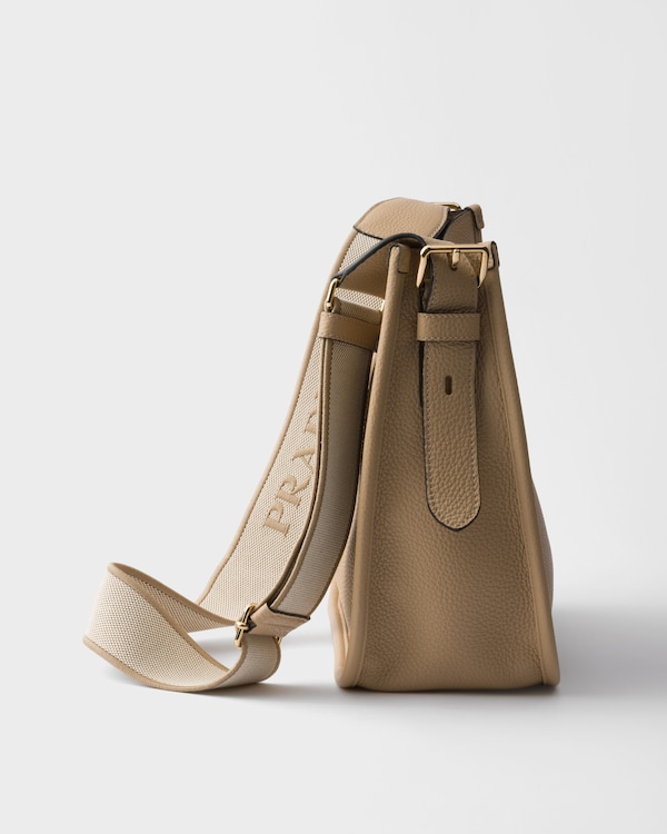 Medium leather bag - Beige Sable Medium leather bag - Beige Sable