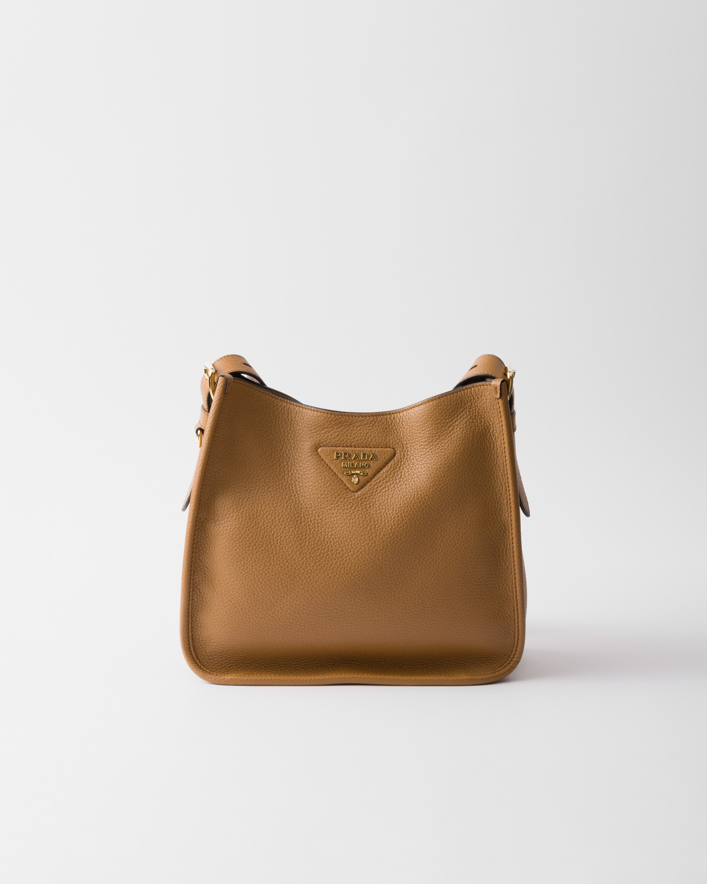 Prada Medium Leather Bag, Woman, Caramel