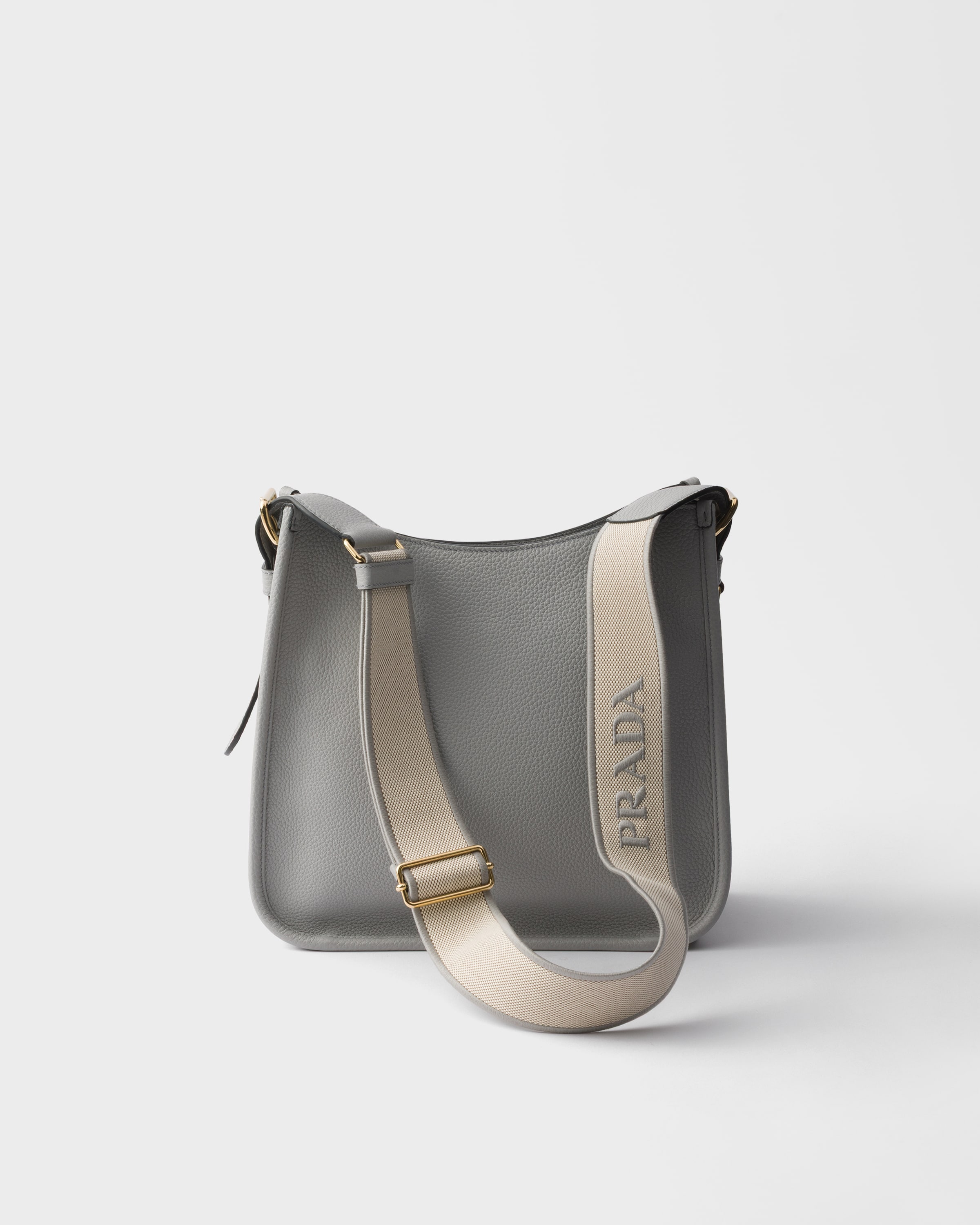 Granite Gray Medium Leather Bag | PRADA