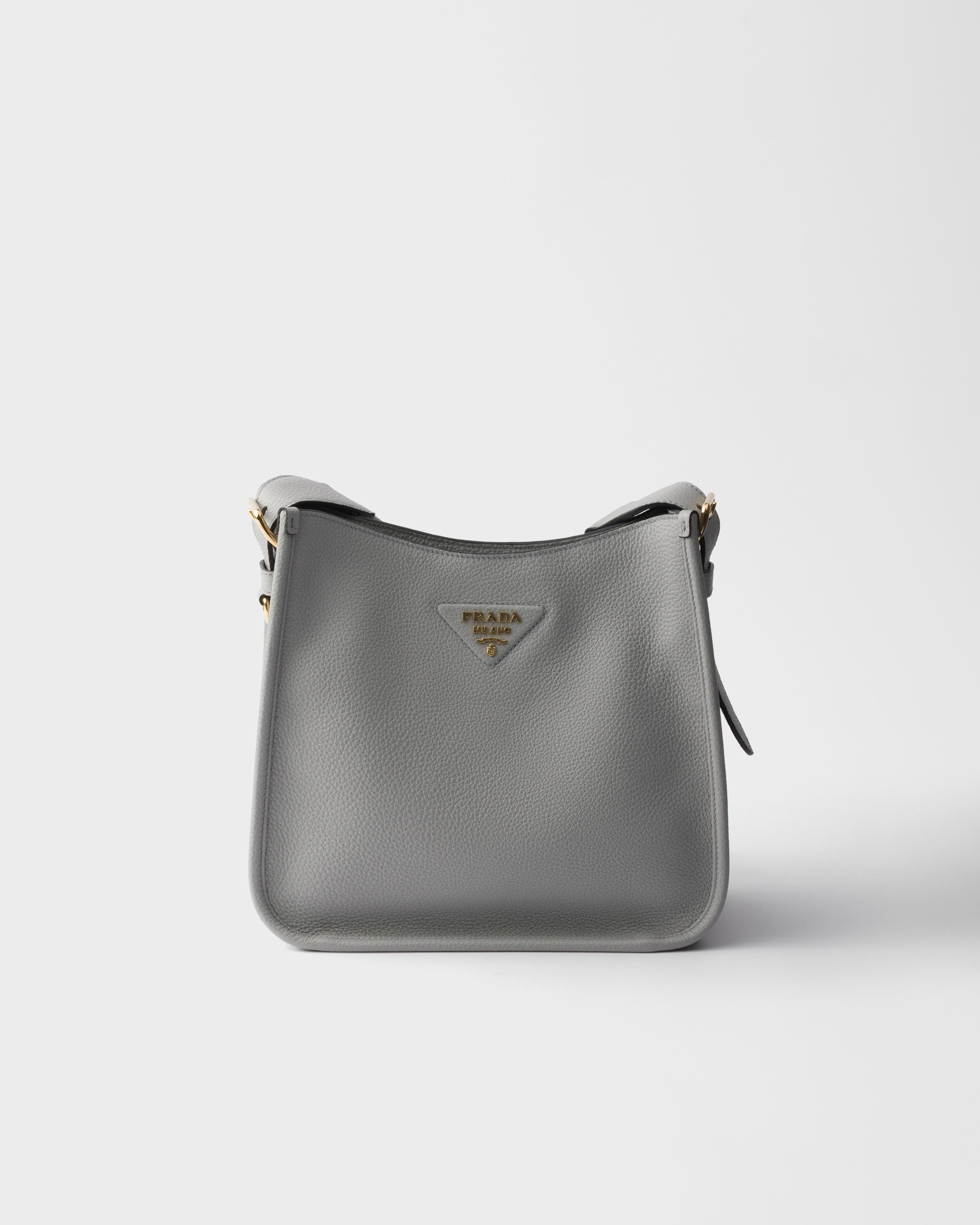 Granite Gray Medium Leather Bag | PRADA