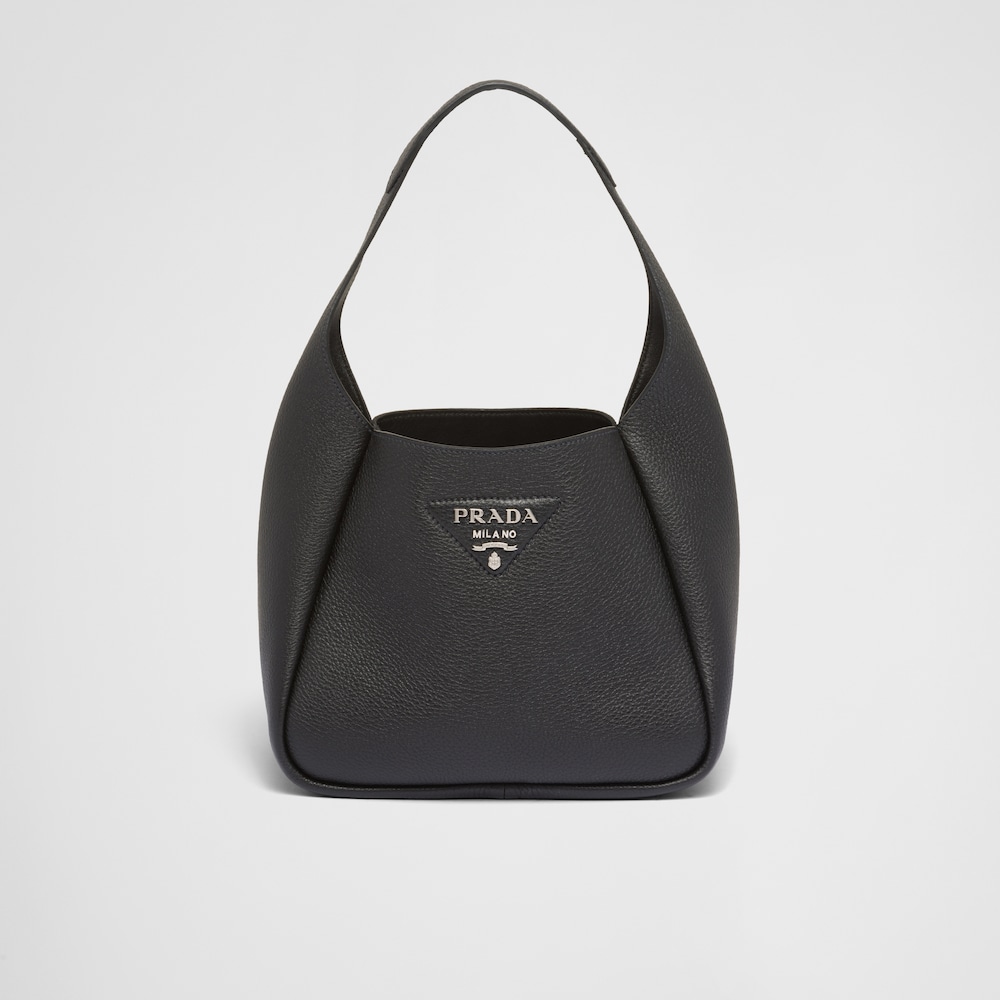 Bolso de mano en piel Negro | Prada