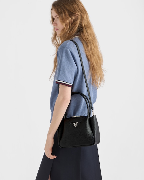 Small leather handbag - Black Small leather handbag - Black