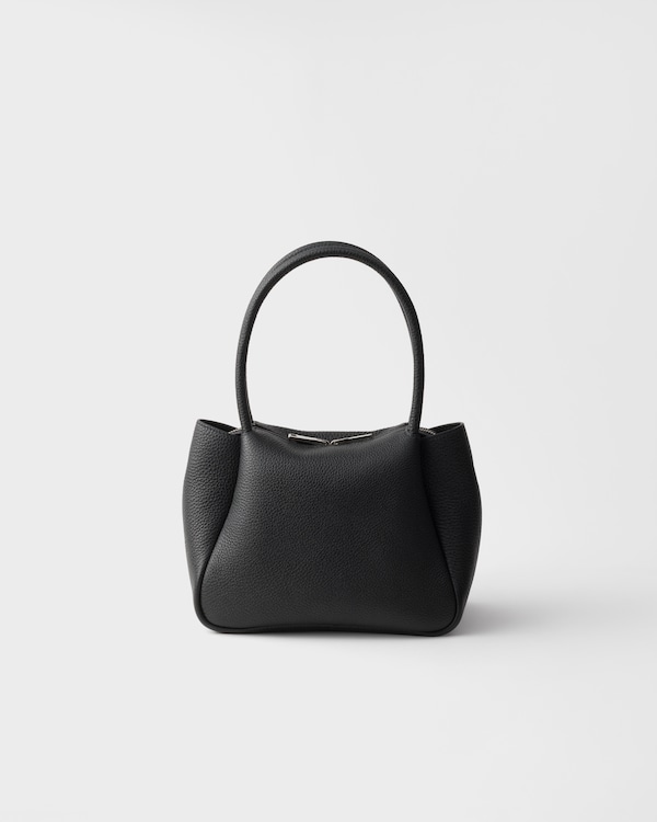 Small leather handbag - Black Small leather handbag - Black