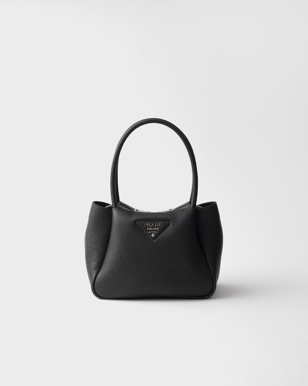 Small leather handbag - Black Small leather handbag - Black