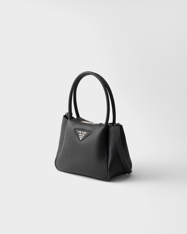 Small leather handbag - Black Small leather handbag - Black