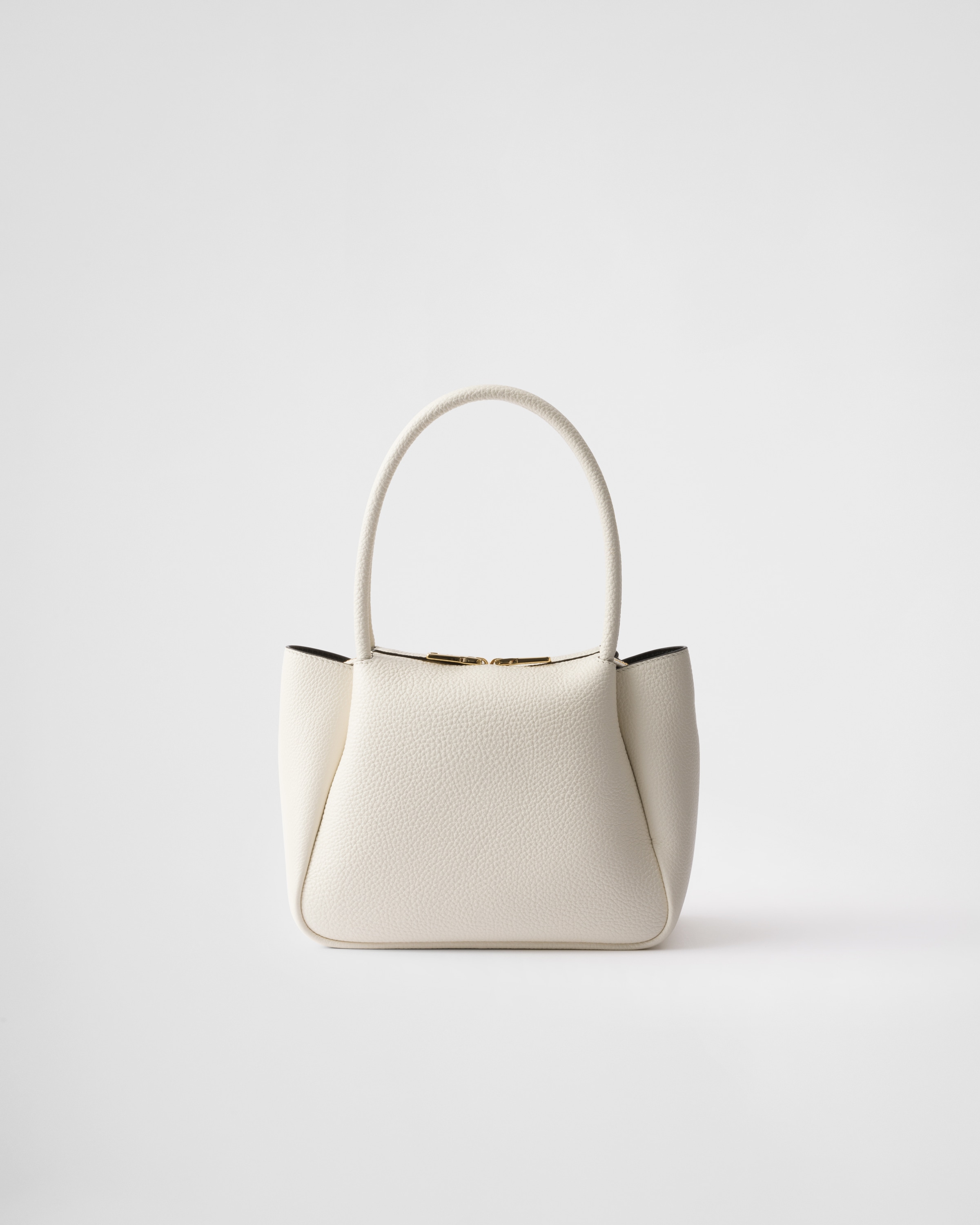 Prada Small Leather Bag In White