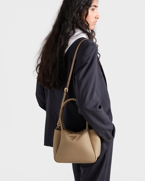 스몰 가죽 핸드백 - 샌드 베이지 스몰 가죽 핸드백 - 샌드 베이지