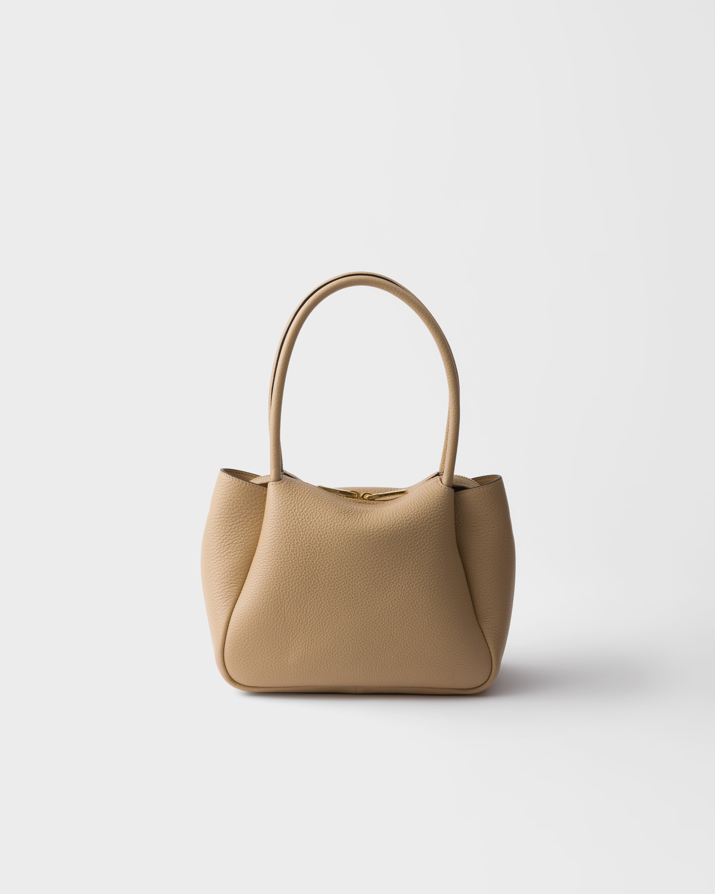 Sand Beige Small Leather Handbag | PRADA