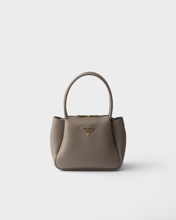 Small leather handbag - Clay Grey Small leather handbag - Clay Grey