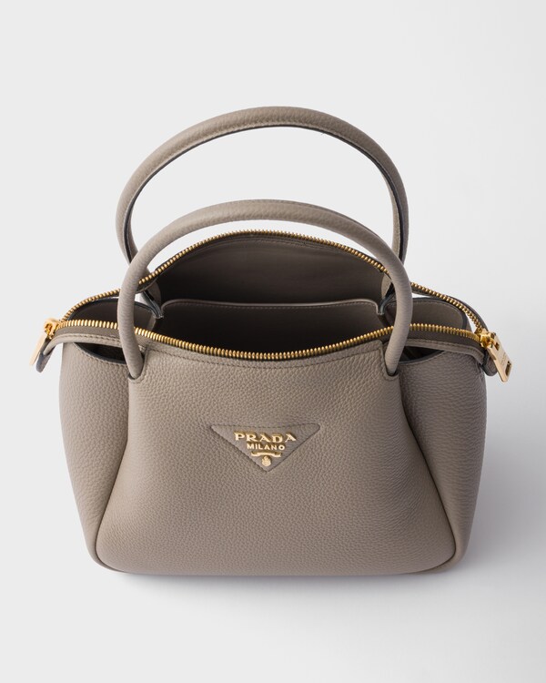 Small leather handbag - Clay Grey Small leather handbag - Clay Grey