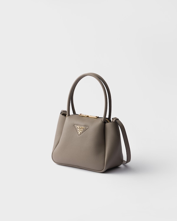 Small leather handbag - Clay Grey Small leather handbag - Clay Grey