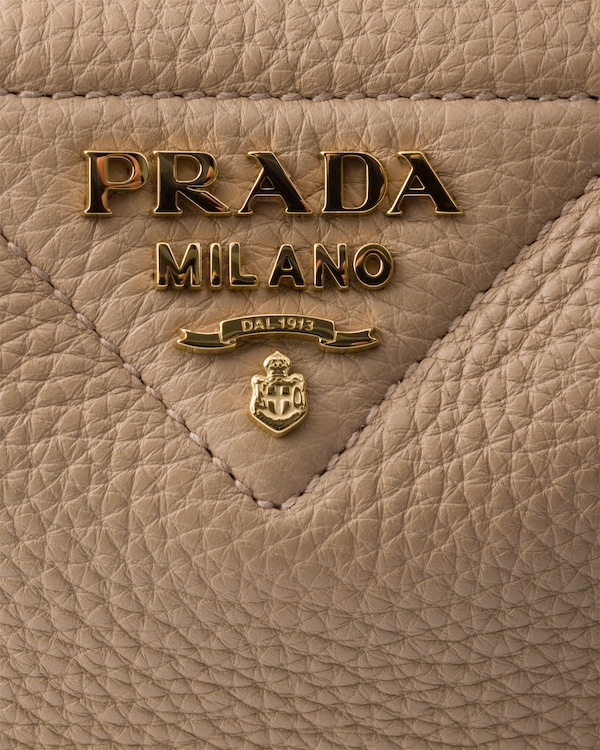 スモール レザー ハンドバッグ - ベージュピンク スモール レザー ハンドバッグ - ベージュピンク