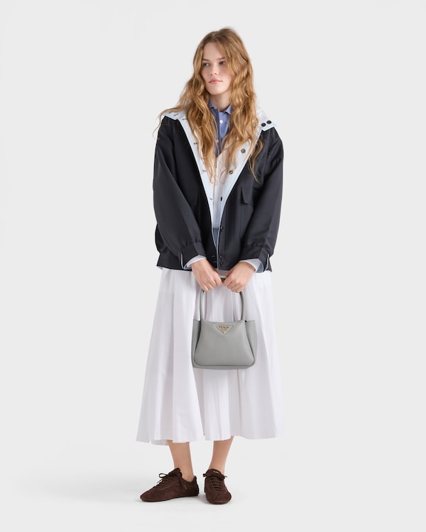 Small leather handbag - Granite Gray Small leather handbag - Granite Gray