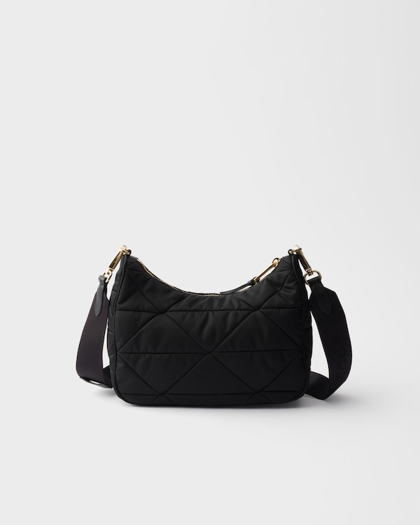 Padded Re-Nylon shoulder bag - Black Padded Re-Nylon shoulder bag - Black
