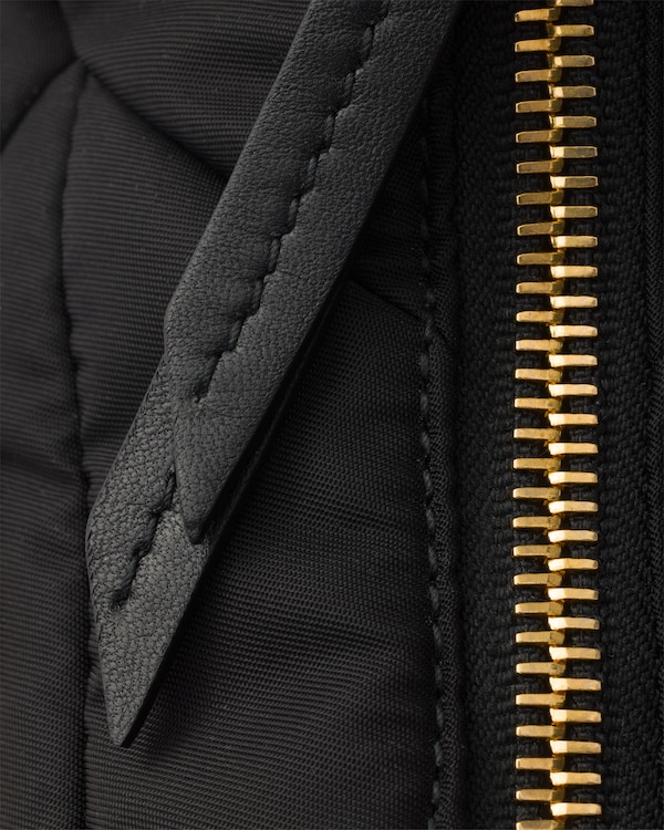 Padded Re-Nylon shoulder bag - Black Padded Re-Nylon shoulder bag - Black