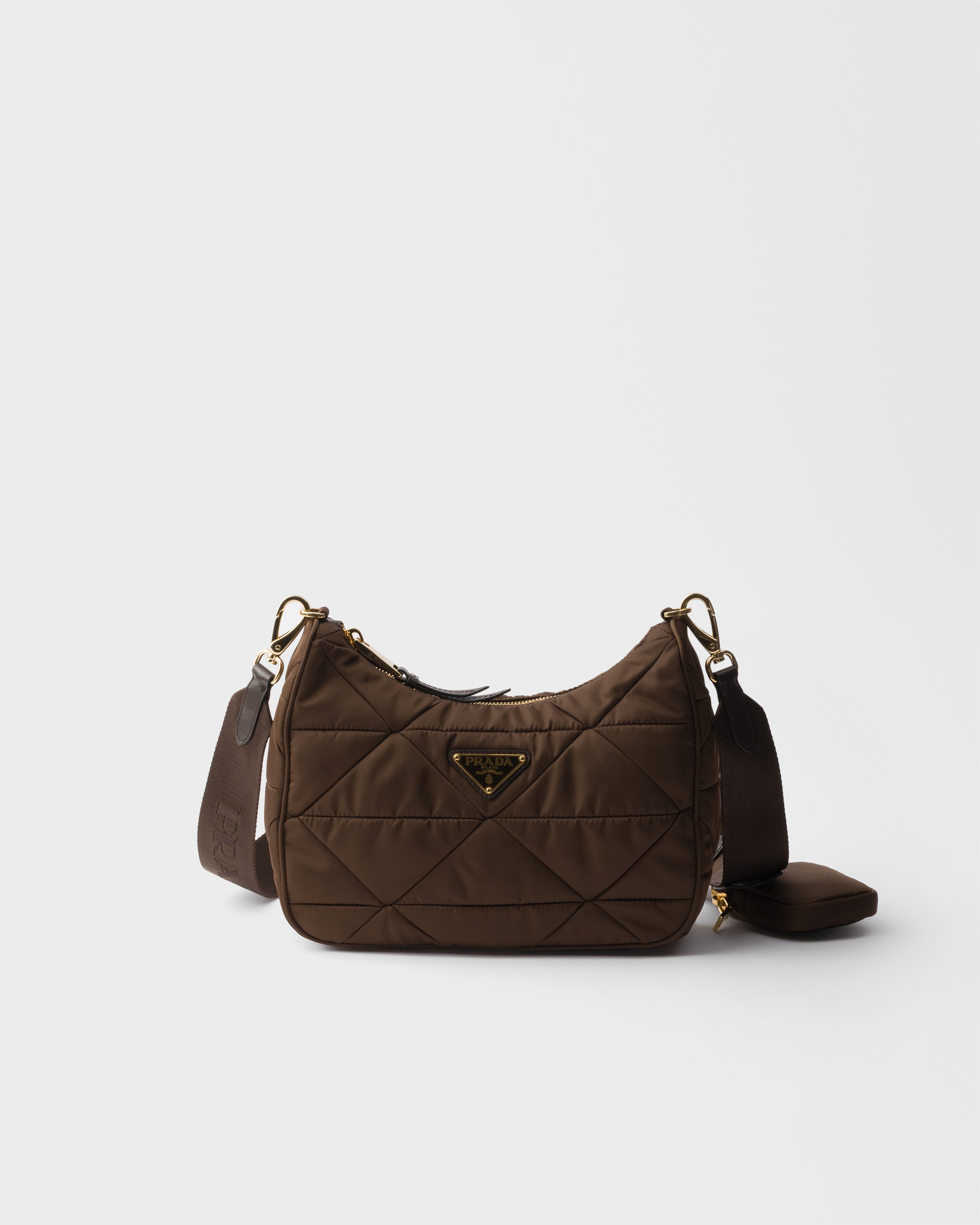 プラダ ショルダーバッグ - B9061 ブラウン バーントブラウン パデッドRe-nylon ショルダーバッグ | PRADA プラダ