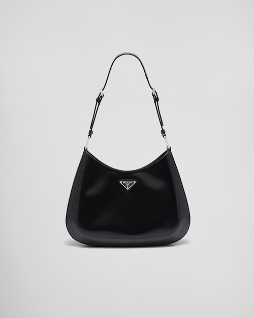 Desperate Breathing Admission fee Bandolera de piel cepillada Prada Cleo Negro | Prada