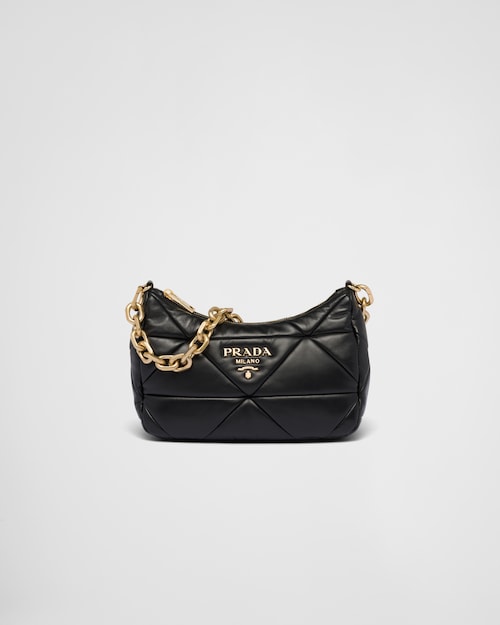 Black Prada System nappa leather patchwork bag | Prada