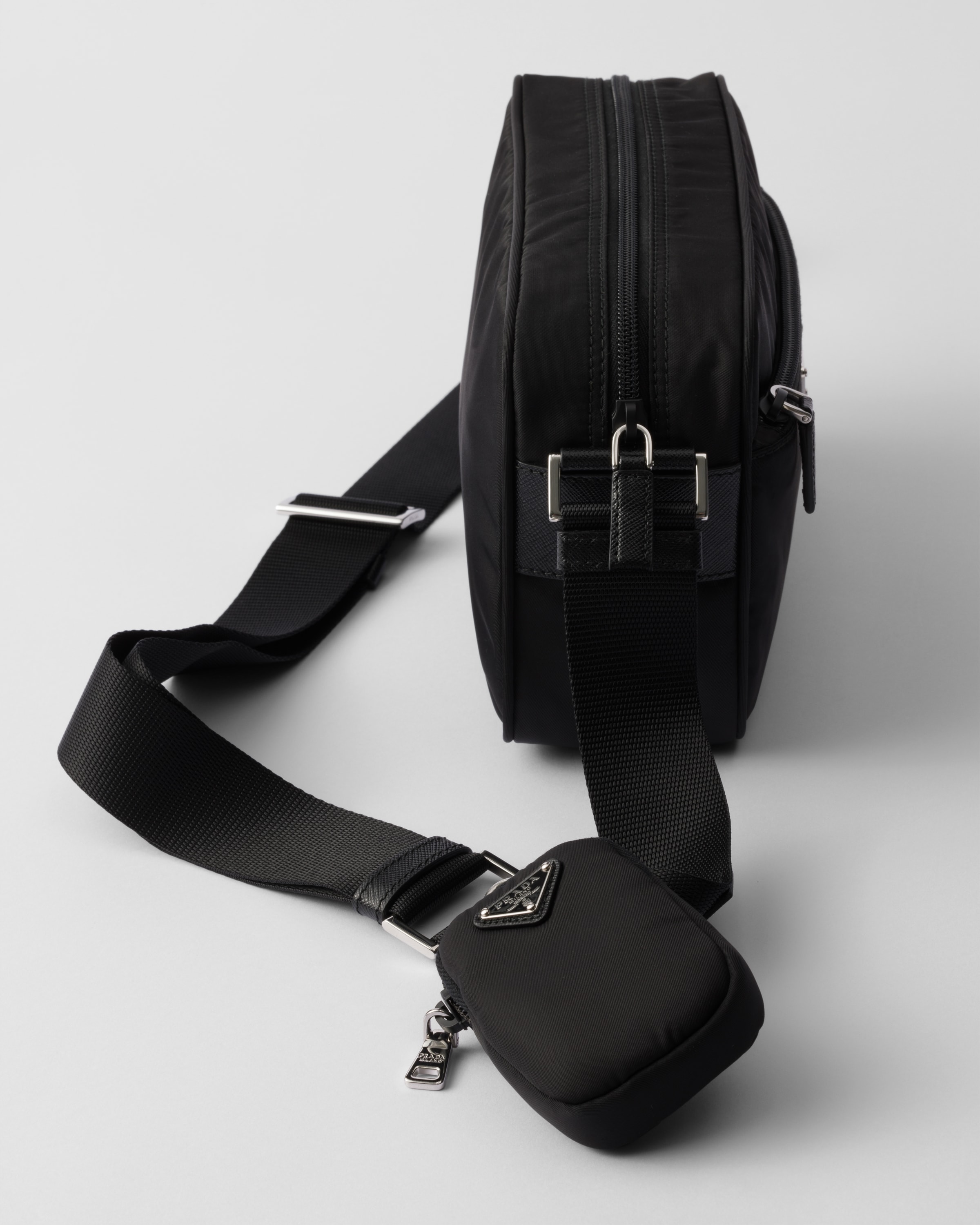 Black Re nylon Shoulder Bag PRADA