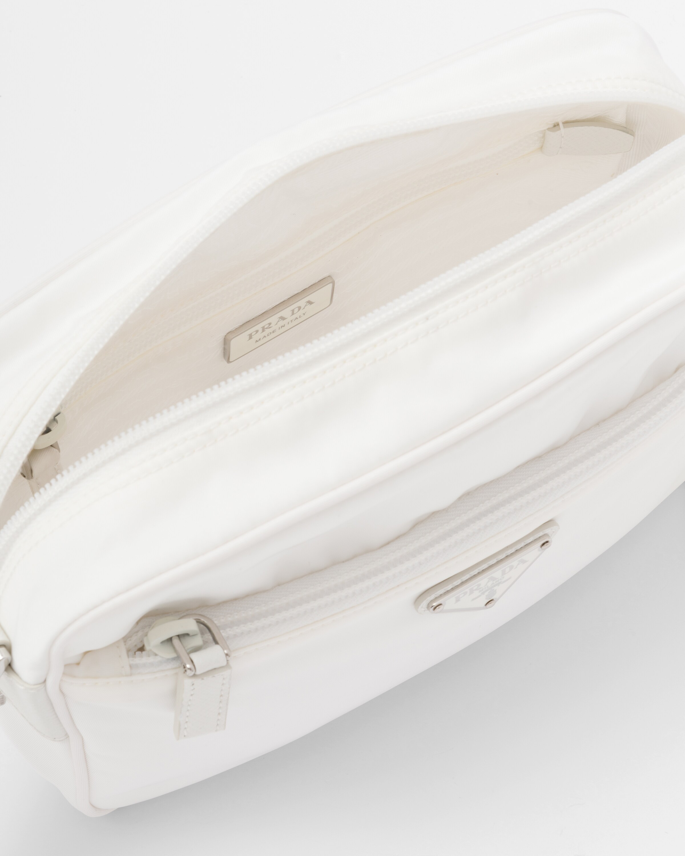 Prada white sales nylon bag