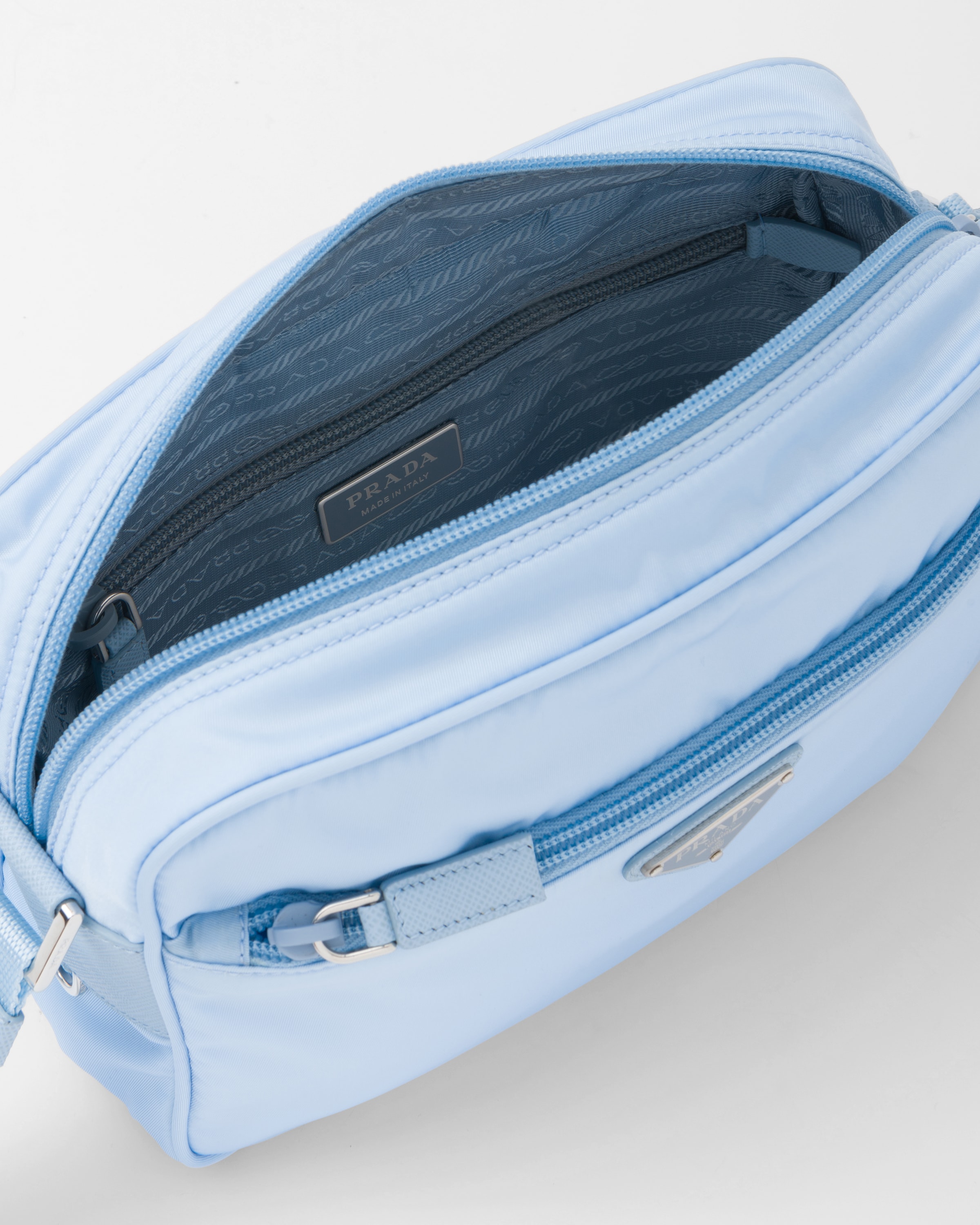 Light Blue Re nylon Shoulder Bag PRADA